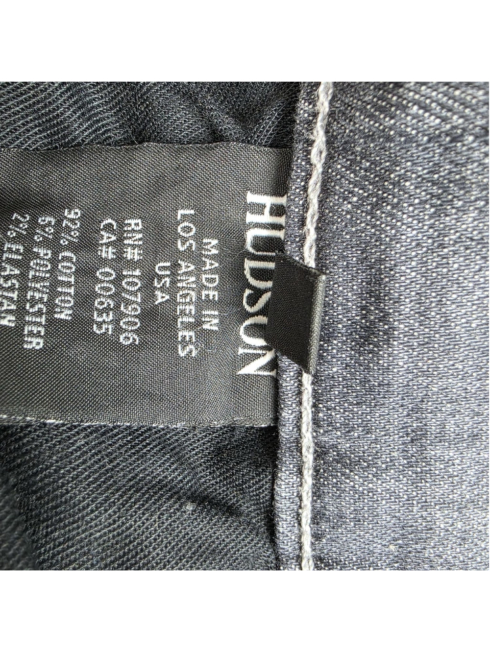 Hudson Jeans Women’s Size 29 Gray Distressed Skinny Stretch Denim USA Made - Picture 5 of 12